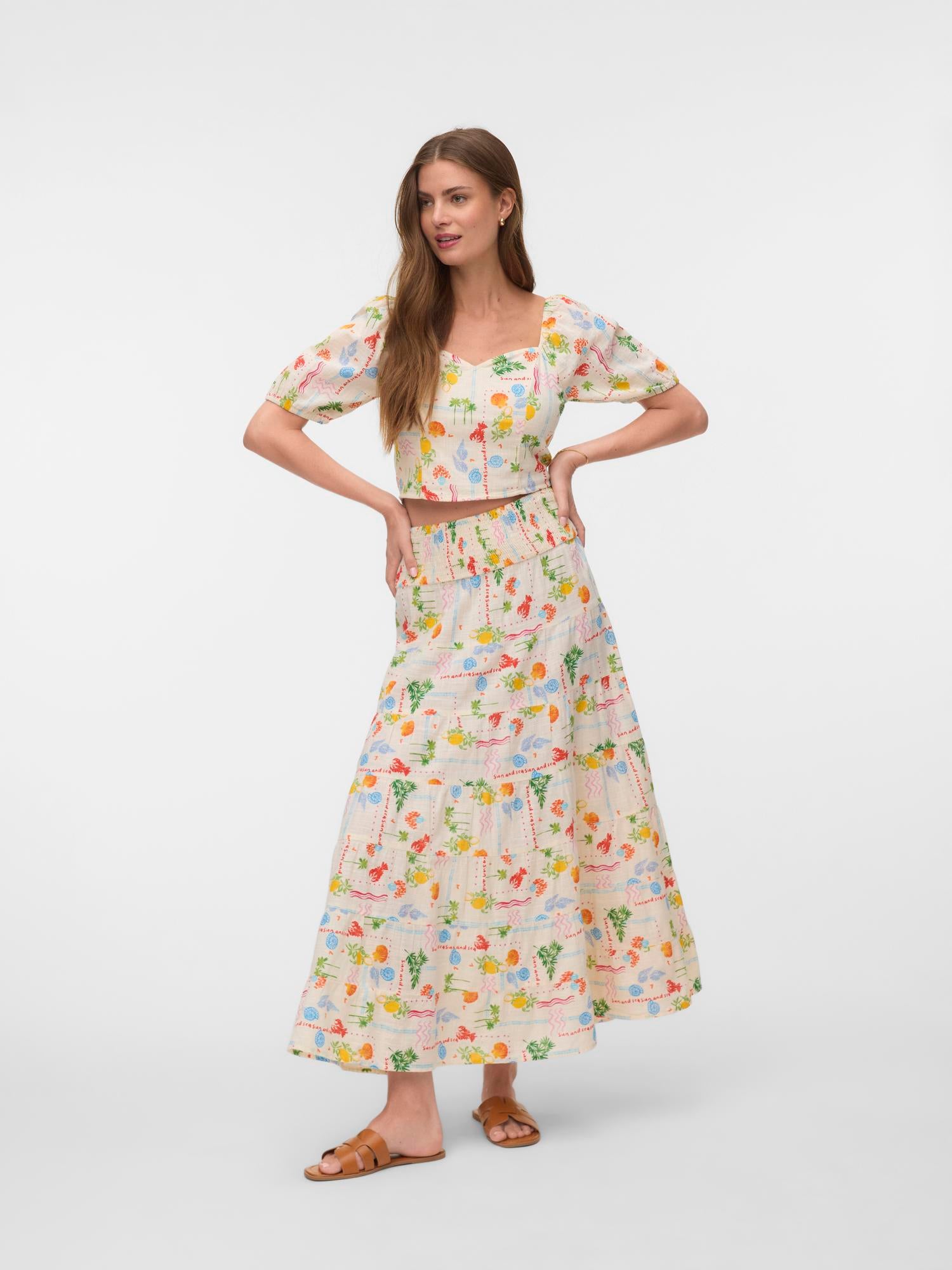 VMELENA Long skirt - Birch